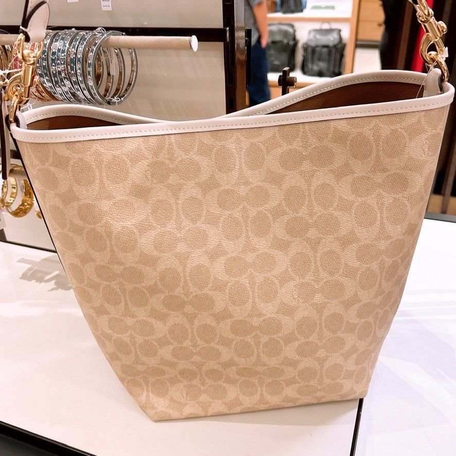 Coach City Large Bucket Bag In Signature Canvas CT802 Size ONE SIZE - 4 Thumbnail