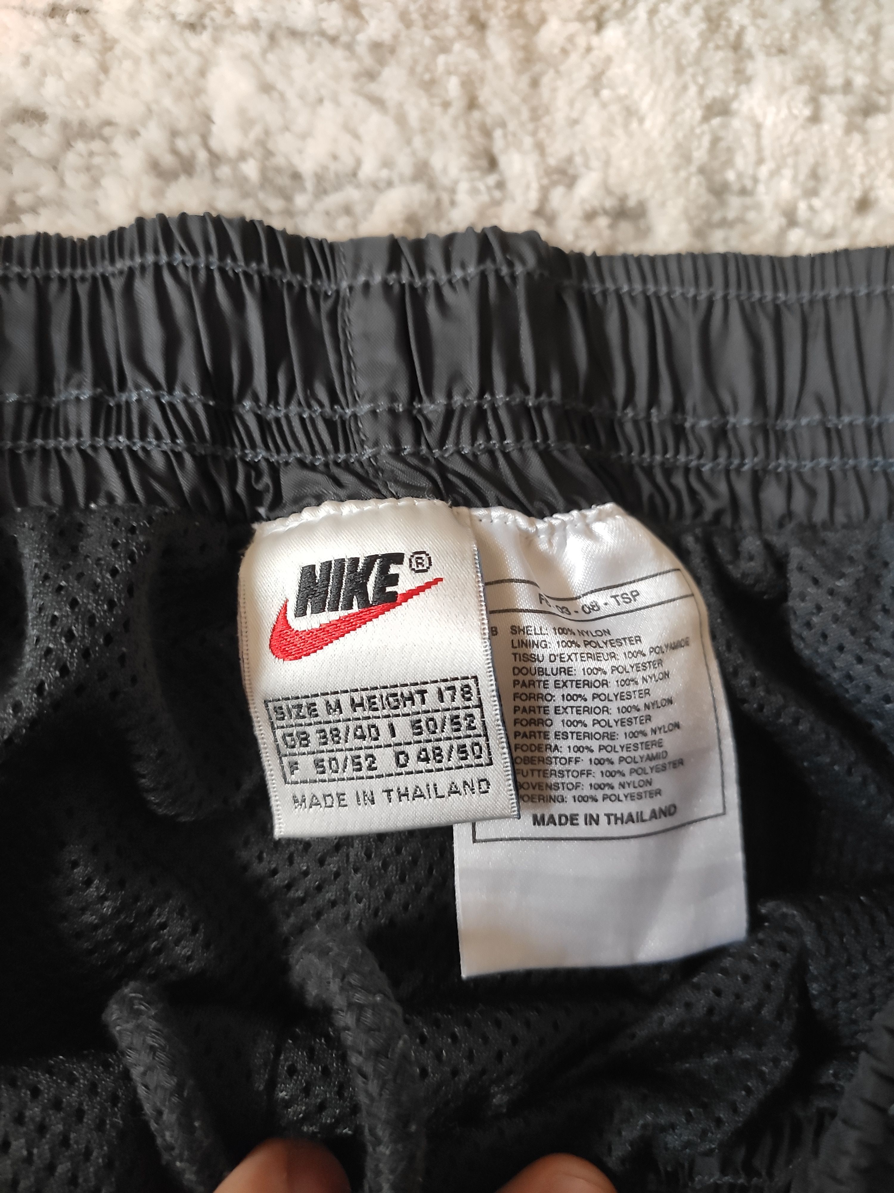 Nike × Vintage Nike vintage trackpants sweatpants 90s black button swoosh M Size US 32 / EU 48 - 7 Thumbnail