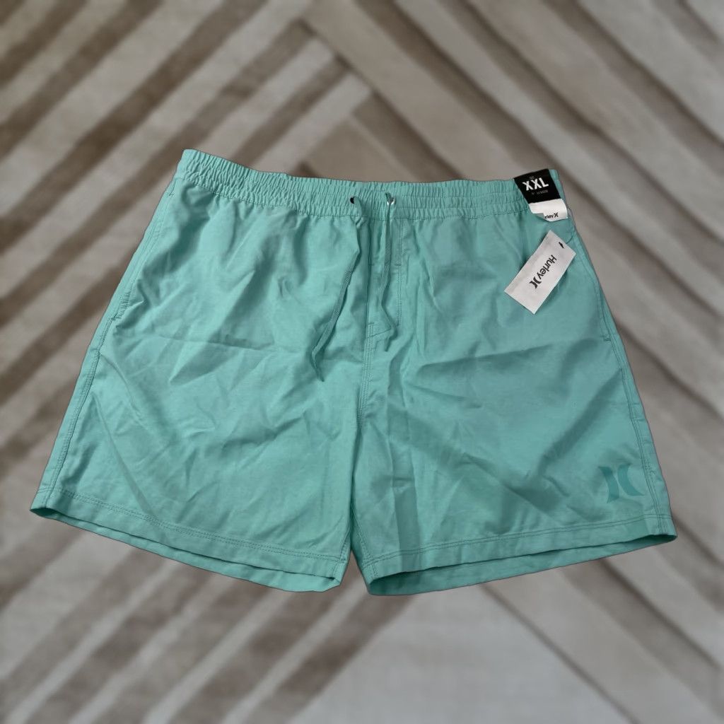 Hurley Hurley Men Swim Bottom Teal 2XL Oao Crossdye Volley 17” Sport Short Swim NWT Size US 39 - 1 Thumbnail