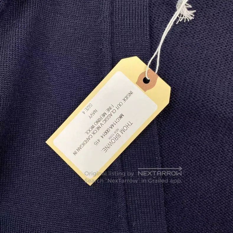 Thom Browne Thom Browne Cashmere cardigan Size US XL / EU 56 / 4 - 5 Thumbnail