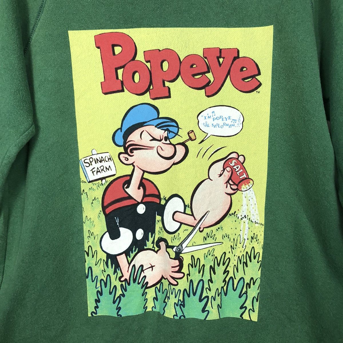 Cartoon Network 📌Vintage Cartoon Popeye Sweatshirt Big Logo Design Size US L / EU 52-54 / 3 - 13 Thumbnail