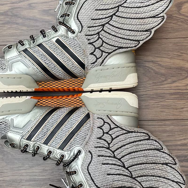 Adidas × Jeremy Scott Adidas x Jeremy Scott Wings 2.0 'Metallic Silver’ Size US 10.5 / EU 43-44 - 13 Thumbnail