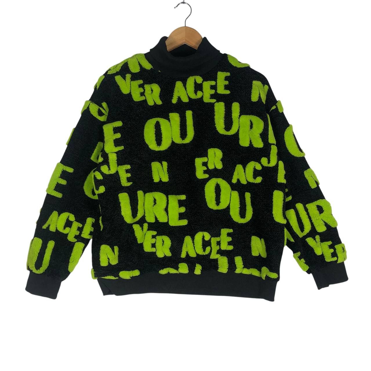 Designer × Vintage Turtle Neck Sweatshirt Nice Design Size US M / EU 48-50 / 2 - 1 Thumbnail