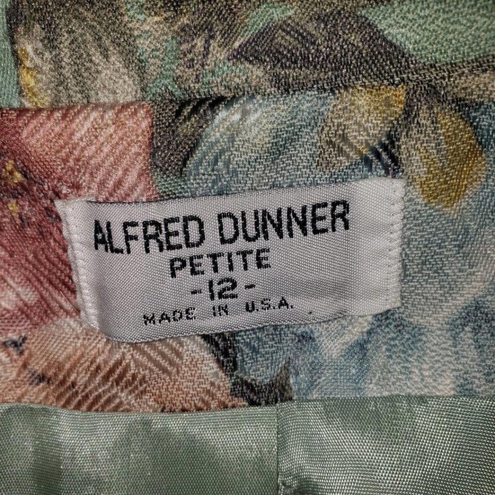 Designer CT389a Alfred Dunner Formal Floral Green Jacket Petite 12 Size XL / US 12-14 / IT 48-50 - 3 Thumbnail