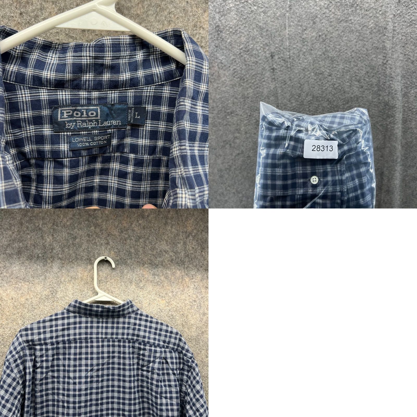 Ralph Lauren Vintage Ralph Lauren Shirt Mens Large Blue Button Down Lowell Sport Preppy Plaid Size US L / EU 52-54 / 3 - 8 Thumbnail