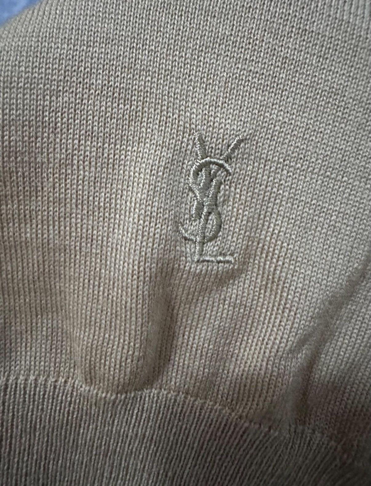 Saint Laurent Paris Saint Laurent 23FW Wool Camel Embroidered Turtleneck Sweater Size US S / EU 44-46 / 1 - 5 Thumbnail