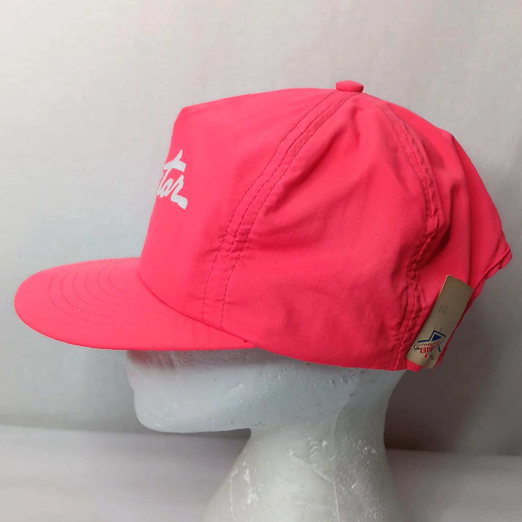 Vintage VINTAGE Swingster Neon Pink HVAC Snapback Hat Unisex Adults 1980s Fall Spring Summer Size ONE SIZE - 5 Thumbnail