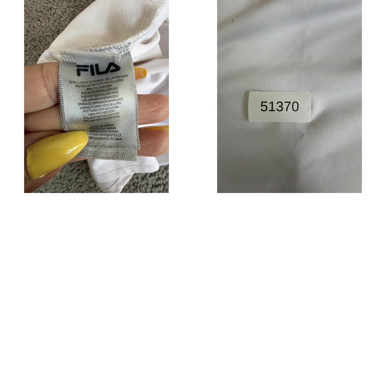 Fila FILA Skort Womens XL White Athletic Tennis Pull On Lined Tagless Elastic Waist Size ONE SIZE - 8 Thumbnail