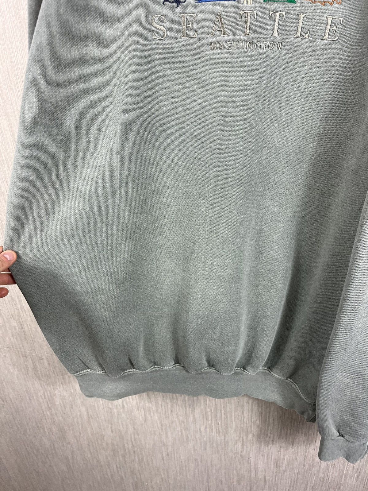 Anvil × Vintage Vintage Anvil washed 90s sweatshirt Seattle Washington logo Size US L / EU 52-54 / 3 - 16 Thumbnail