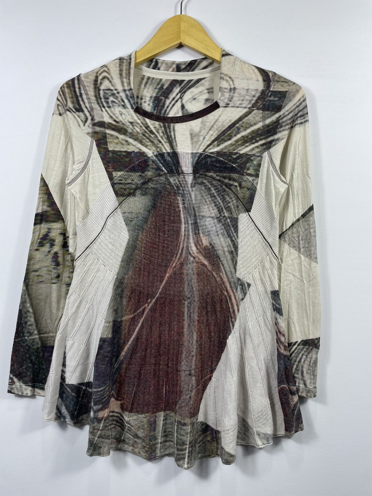 Issey Miyake × Japanese Brand × Yoshiyuki Konishi Japan Yoshi Yoshi Top Art Long Slevee Size US M / EU 48-50 / 2 - 4 Thumbnail
