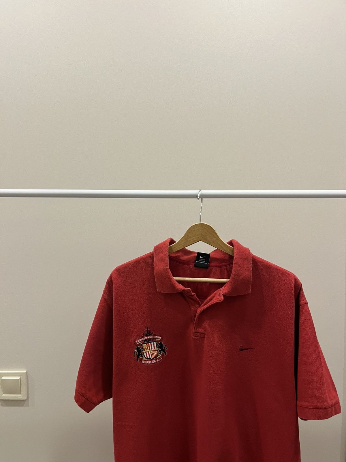 Nike Vintage 90s Nike Team Sunderland A. F. C. Red Polos y2k Size US XL / EU 56 / 4 - 2 Thumbnail