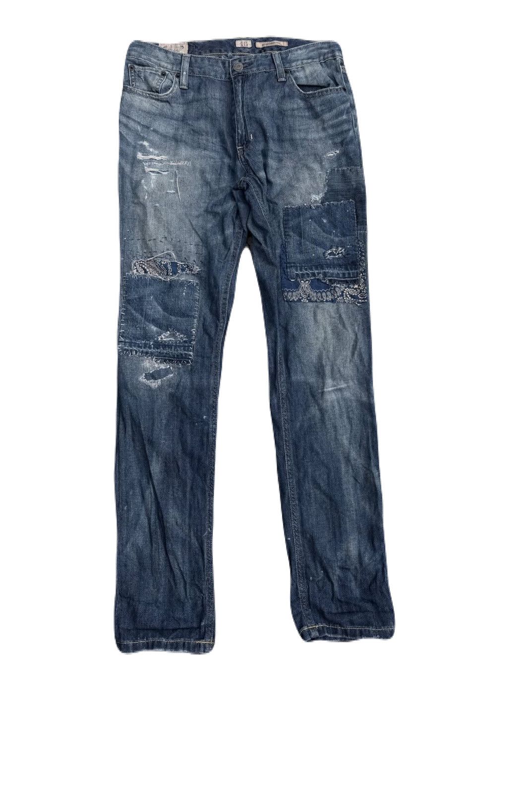 Polo Ralph Lauren 2000s Polo Ralph Lauren Patchwork Jeans Pants Size US 28 / EU 44 - 1 Thumbnail