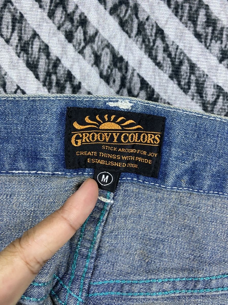 Hysteric Glamour Vtg Groovy Colors Hysteric Style Patches Bush Pants Jeans Size US 33 - 18 Thumbnail