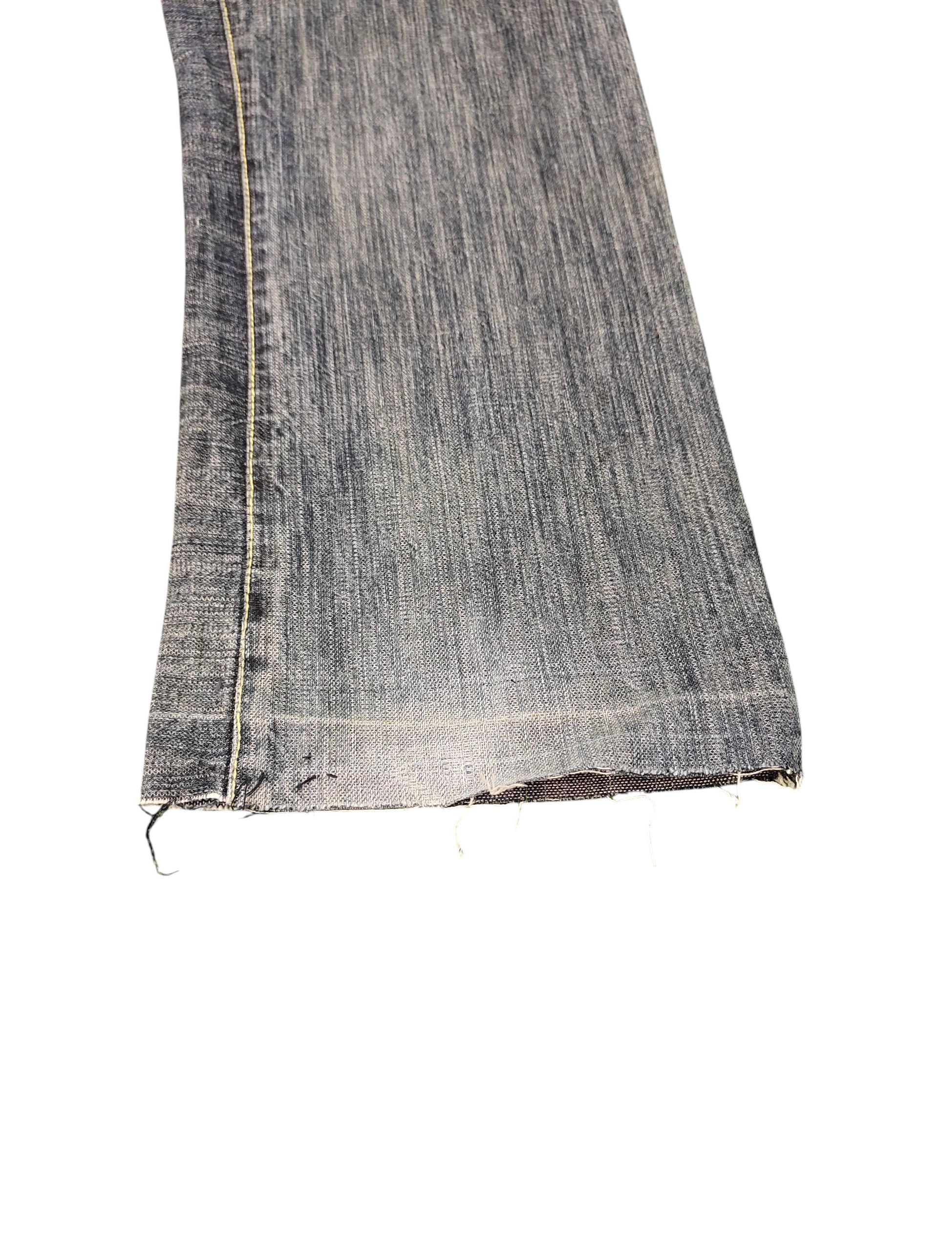 Karakuri Tamashii Vintage Wild Khakis Crossed Circle Japanese Distress Jeans Size US 34 / EU 50 - 5 Thumbnail
