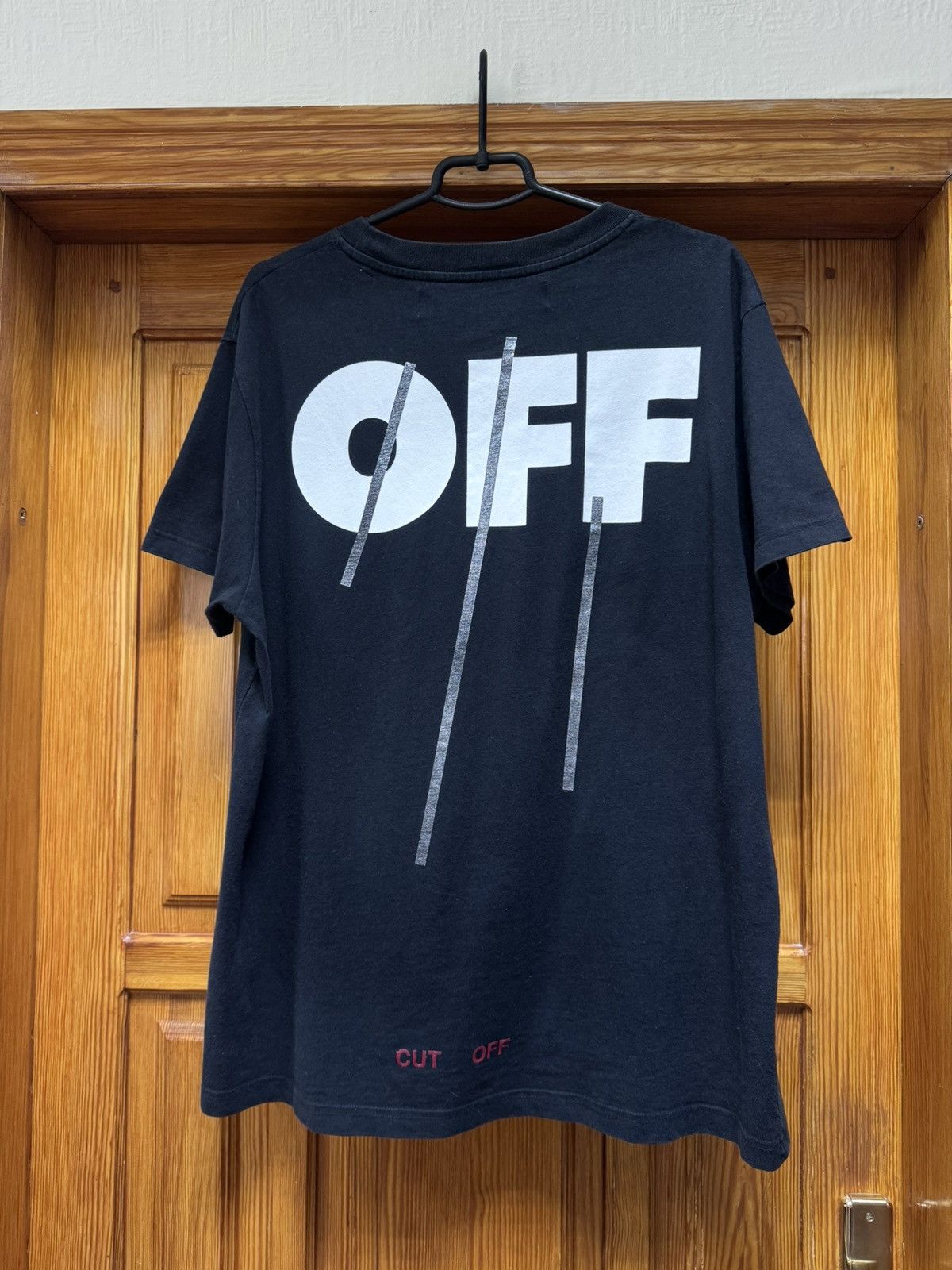 Off-White Off White Construction Black Green T-Shirt Size L