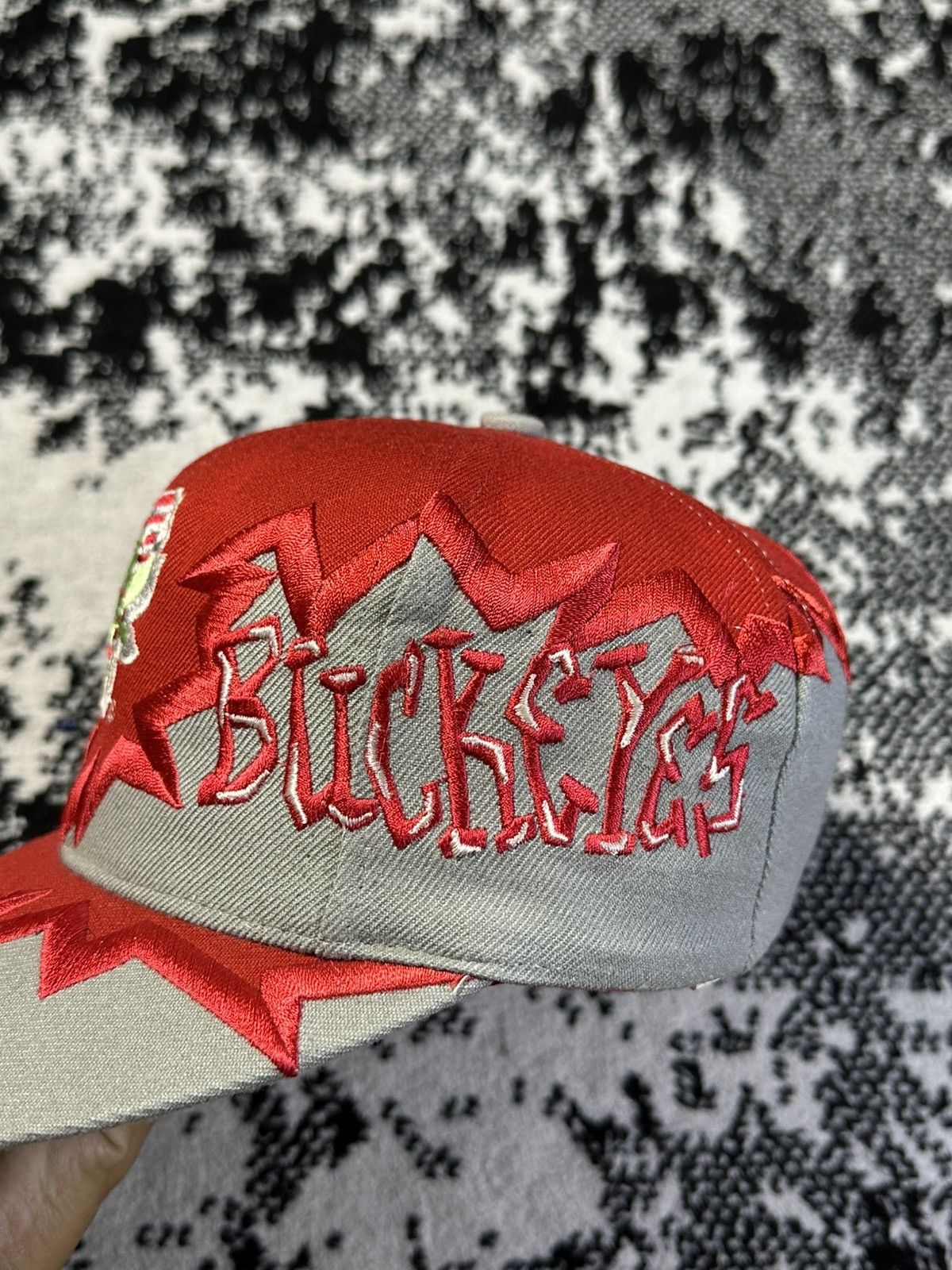 Drew Pearson 90s Vintage Ohio State Buckeyes Jagged Edge Hat Size ONE SIZE - 3 Thumbnail