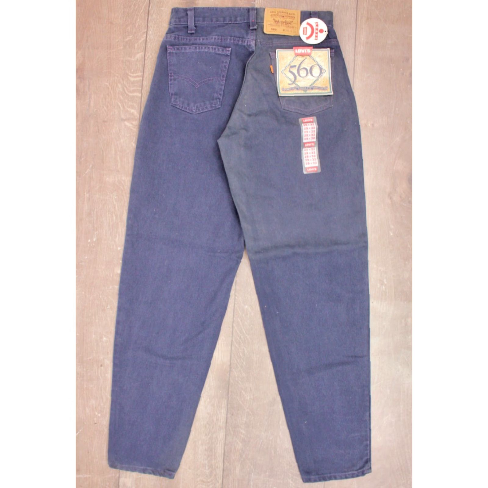 Levi's Levi's 560 Jeans Shirt Levi's 560 Jeans Mens 29x32 Blue 1990s VTG Original Peg/Tapered Cotton 90s Boys Girls Mens Womens Size US 29 - 3 Thumbnail