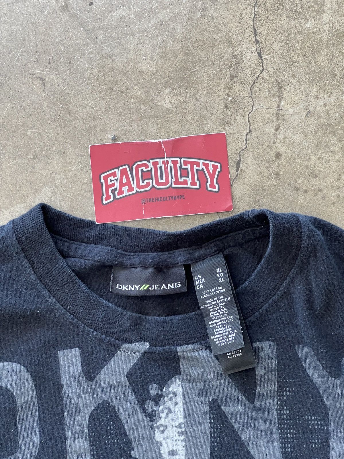 DKNY × Vintage Vintage DKNY Rock Guitar Affliction Style Y2k Tee XL Size US XL / EU 56 / 4 - 3 Thumbnail