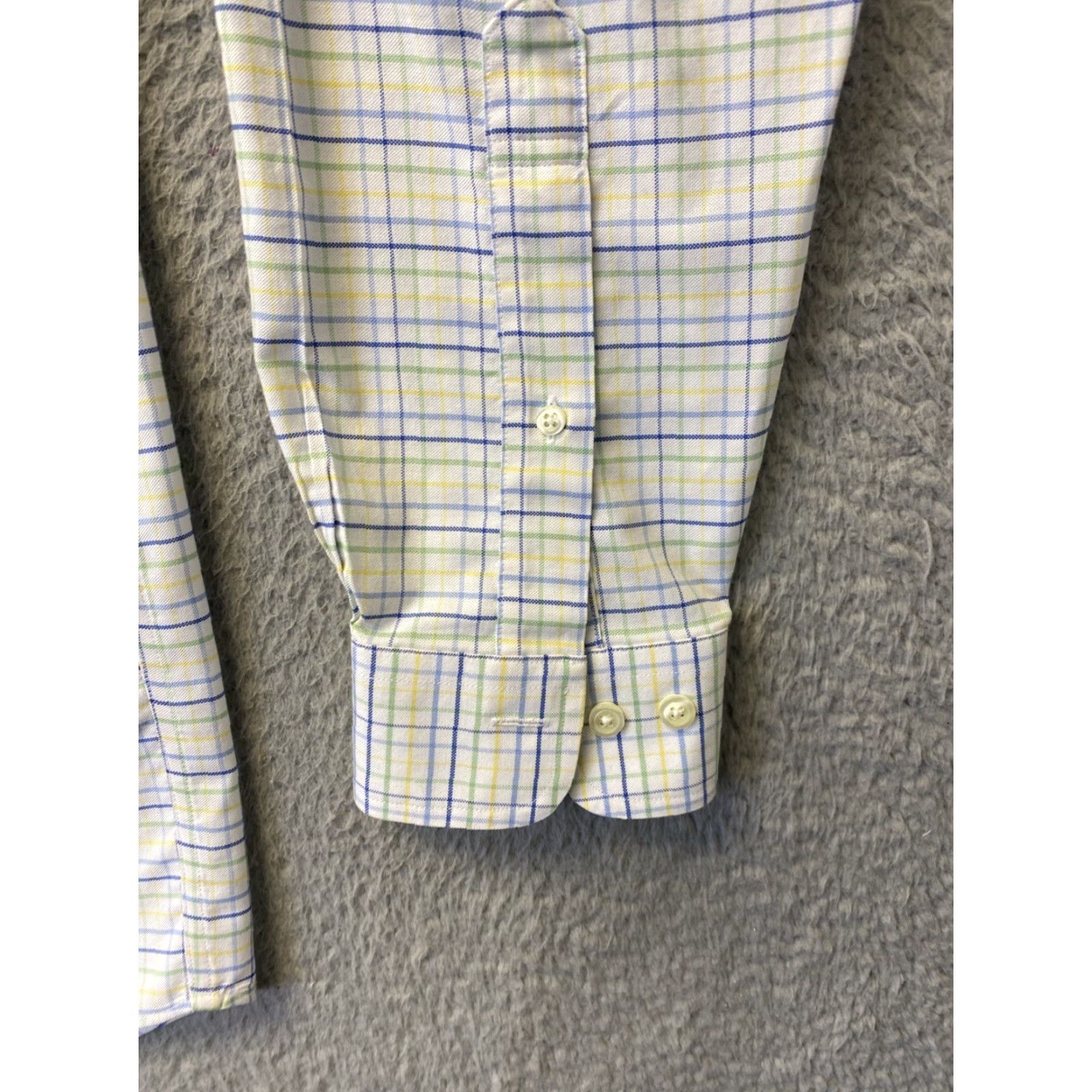 Brooks Brothers Brooks Brothers 346 Shirt Mens L Slim Fit White Plaid Long Sleeve Button Down Size US L / EU 52-54 / 3 - 5 Thumbnail