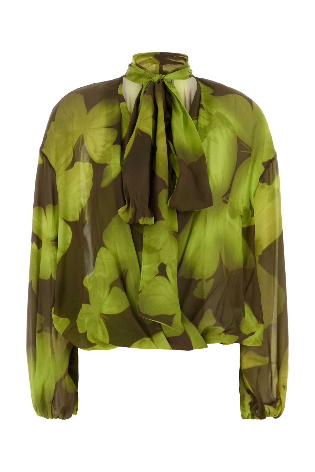 Blumarine Printed Georgette Blouse Size M / US 6-8 / IT 42-44 - 1 Thumbnail