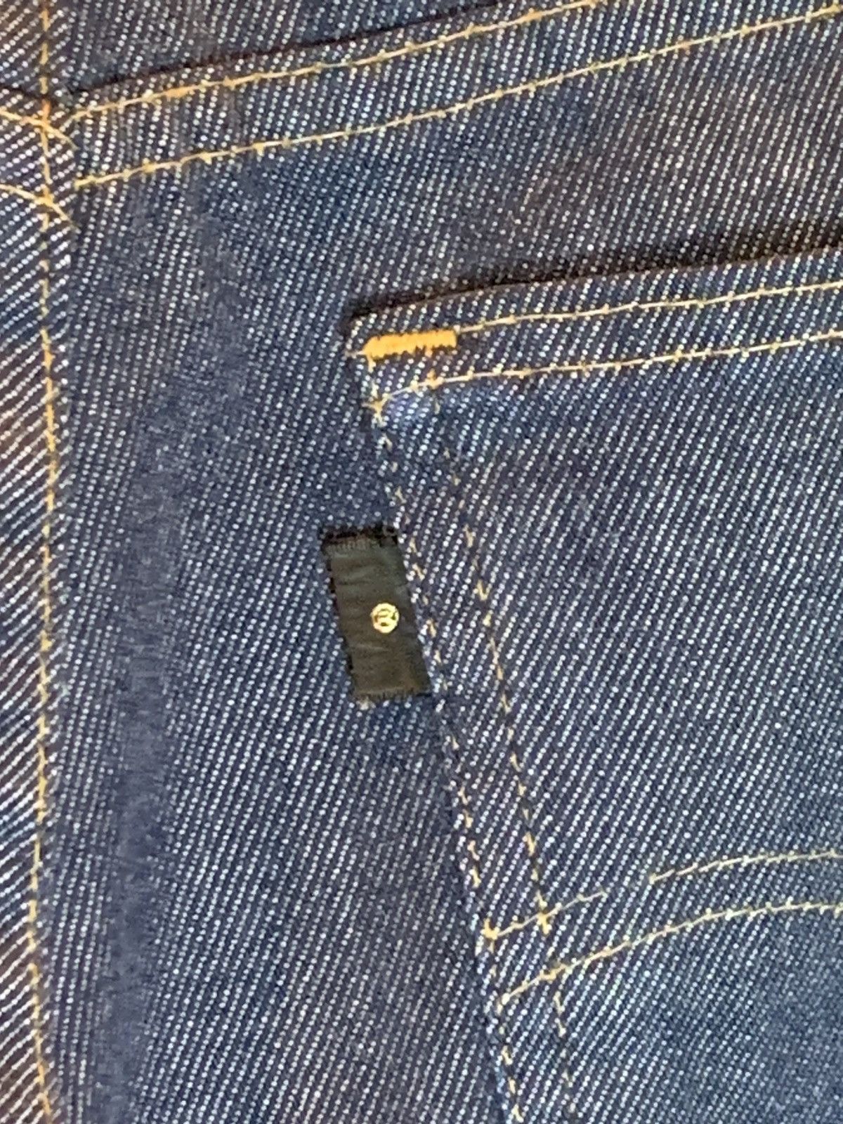 Levi's *RARE* Vintage 70’s Levi’s 646 Blank Black Tab Jeans Talon Size US 32 / EU 48 - 7 Thumbnail