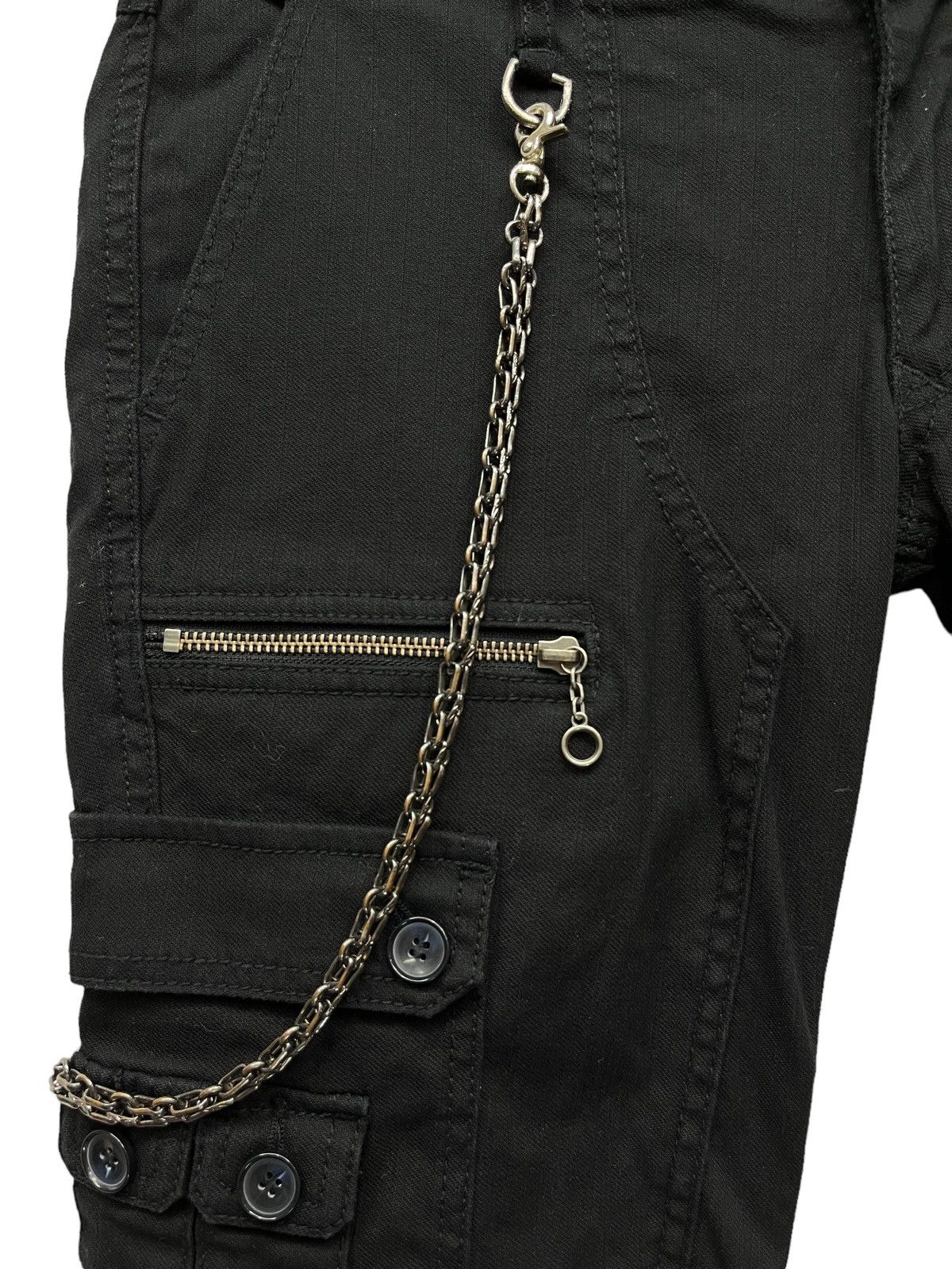 HIDEAWAYS FYE🔥NICOLE HIDEAWAYS Multipocket Bondage Punk Flare Stretch Size US 31 - 6 Thumbnail