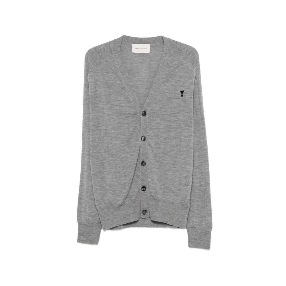 AMI Ami Paris GREY Sweaters & Knitwear - Cardigans Size US XXL / EU 58 / 5 - 1 Thumbnail