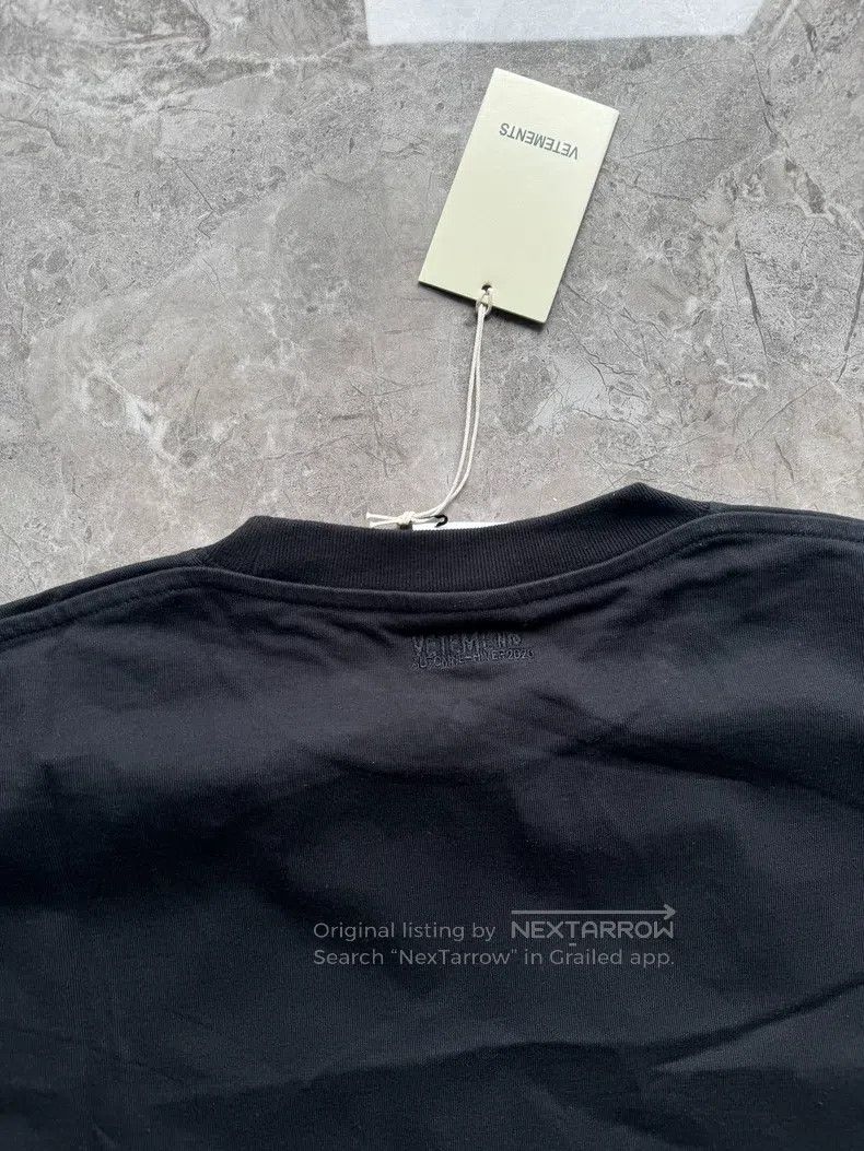 Vetements Vetements Small Logo Letter Print Short Sleeve Black T-Shi Size US M / EU 48-50 / 2 - 6 Thumbnail