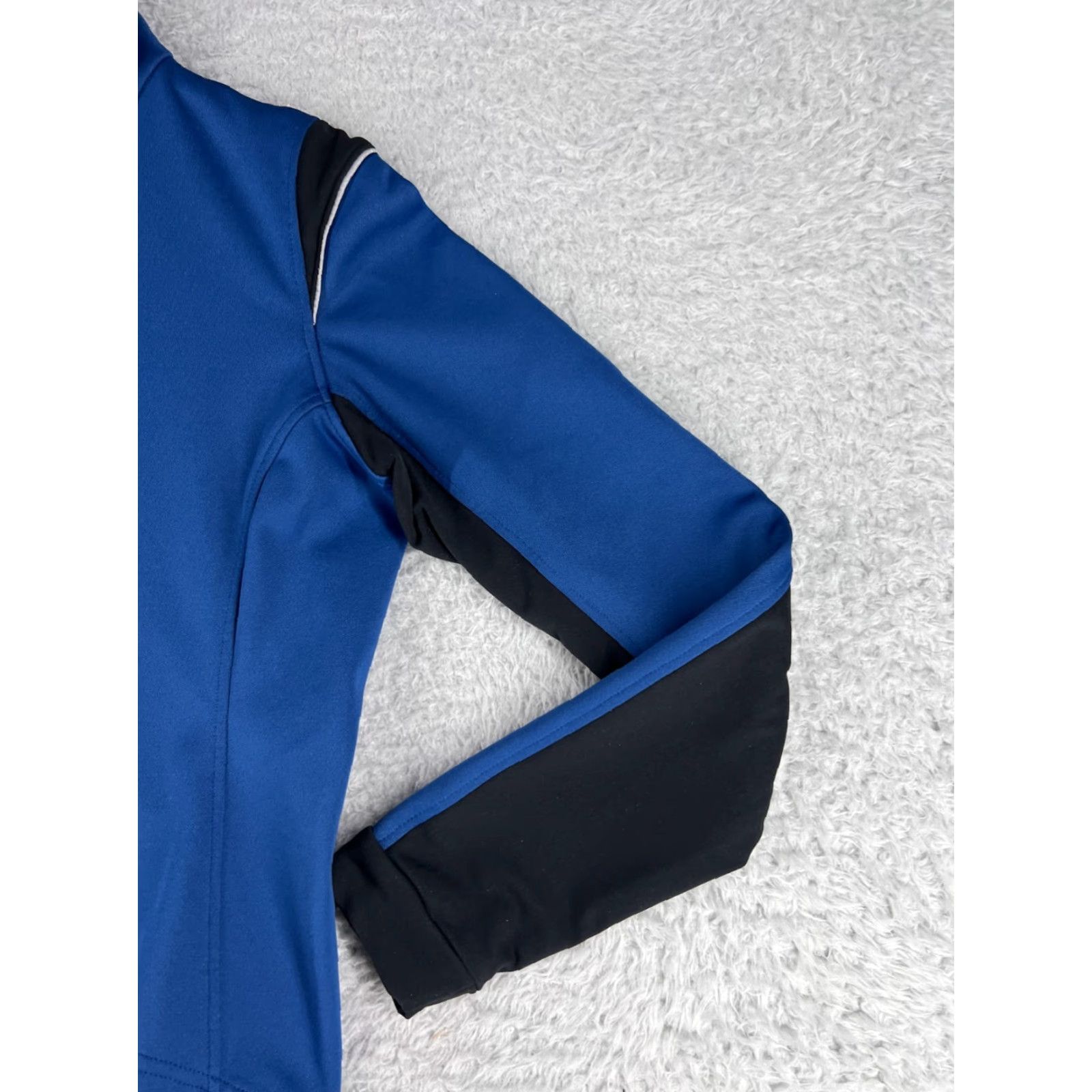 Vintage REI Womens Small Blue Black Full Zip Mock Neck Cycling Polyester Blend Sweatshirt Size S / US 4 / IT 40 - 7 Thumbnail