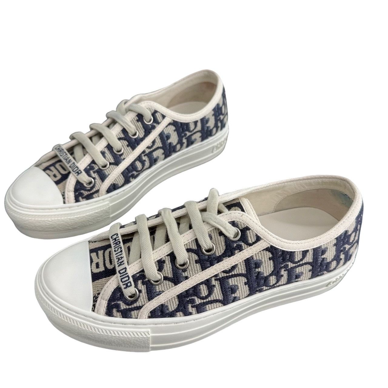 Dior Dior Oblique Low-Top Sneakers Size 34.5 Size US 4.5 / IT 34.5 - 1 Thumbnail