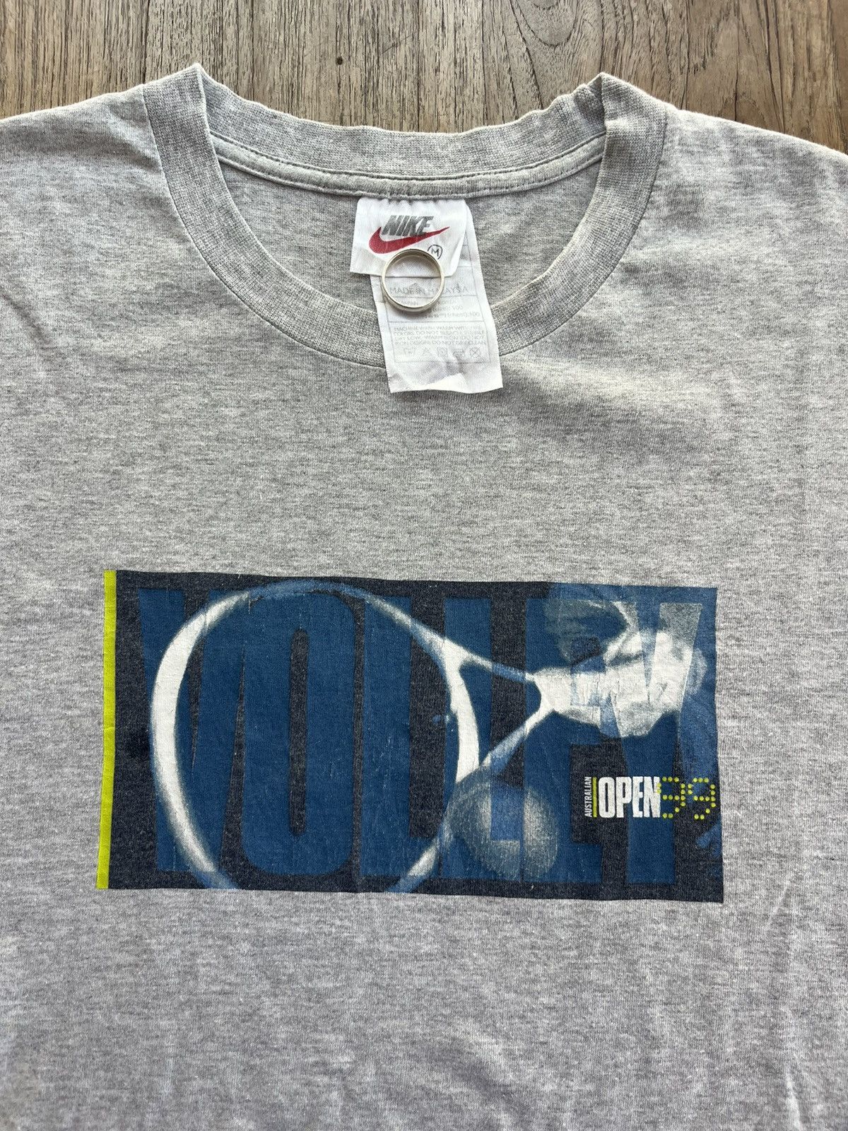 Nike × Vintage Vintage Nike VOLLEY Australian OPEN 1999’s Tshirt Size US M / EU 48-50 / 2 - 6 Thumbnail