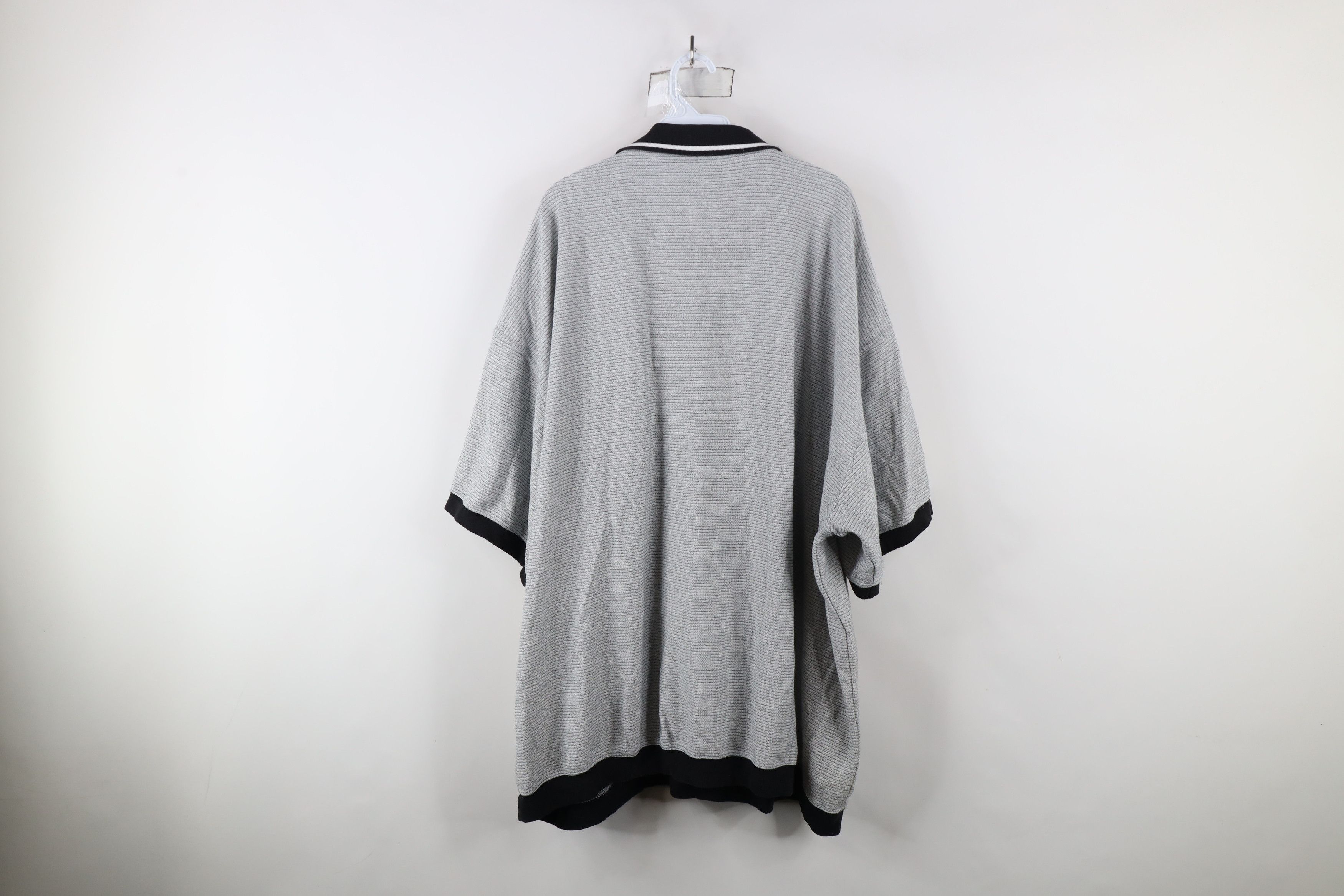 Vintage Vintage 90s Streetwear Striped Collared Pullover Polo Shirt Size US XXL / EU 58 / 5 - 8 Thumbnail