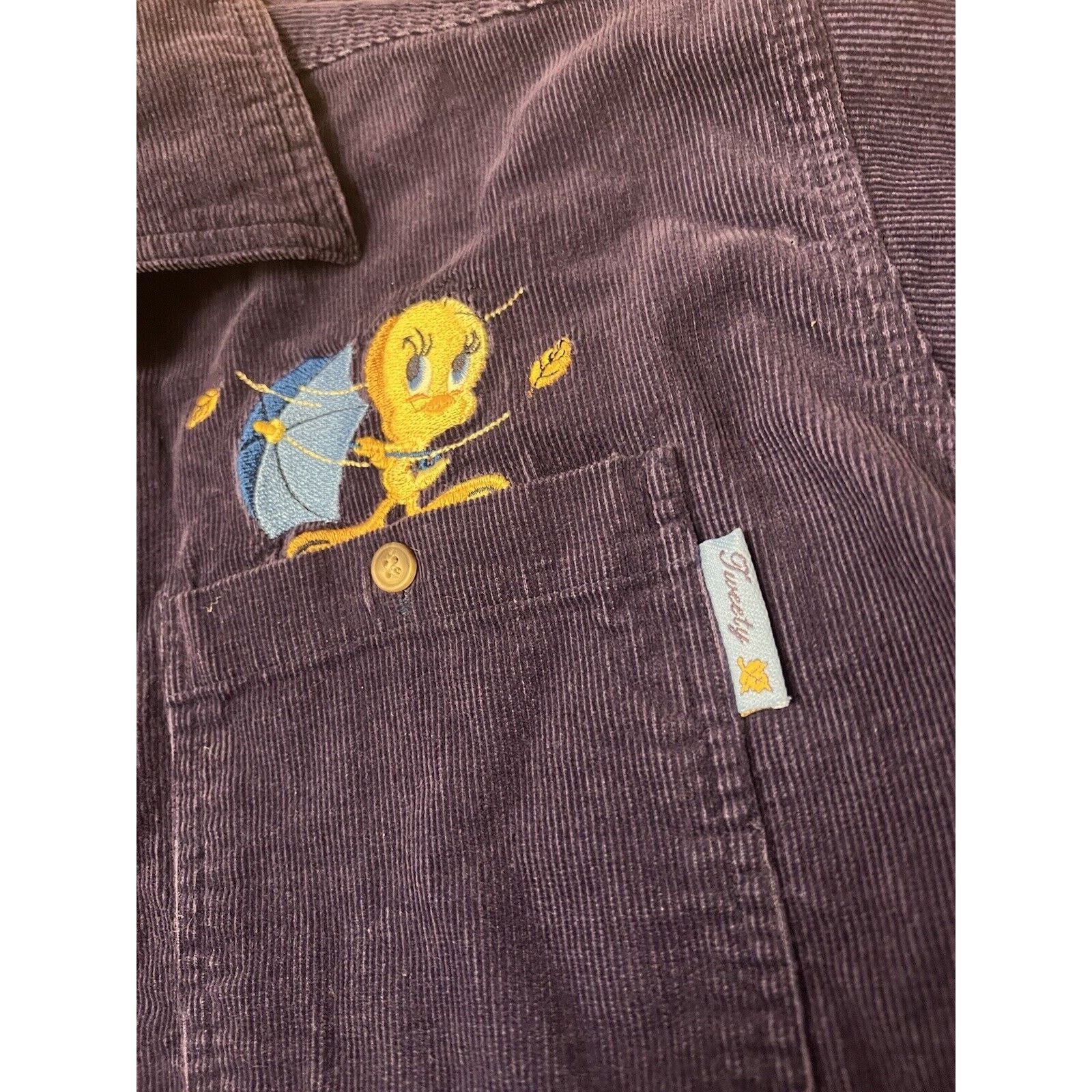 Other Tweety Bird Vintage Y2K Looney Tunes Embroidered Shirt L Size L / US 10 / IT 46 - 3 Thumbnail