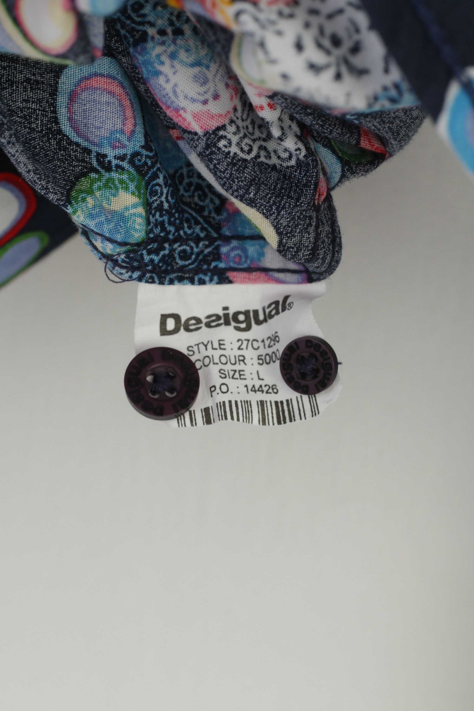 Desigual Desigual Men L Casual Shirt Long Sleeve Geometric Print 4111 Size US L / EU 52-54 / 3 - 6 Thumbnail