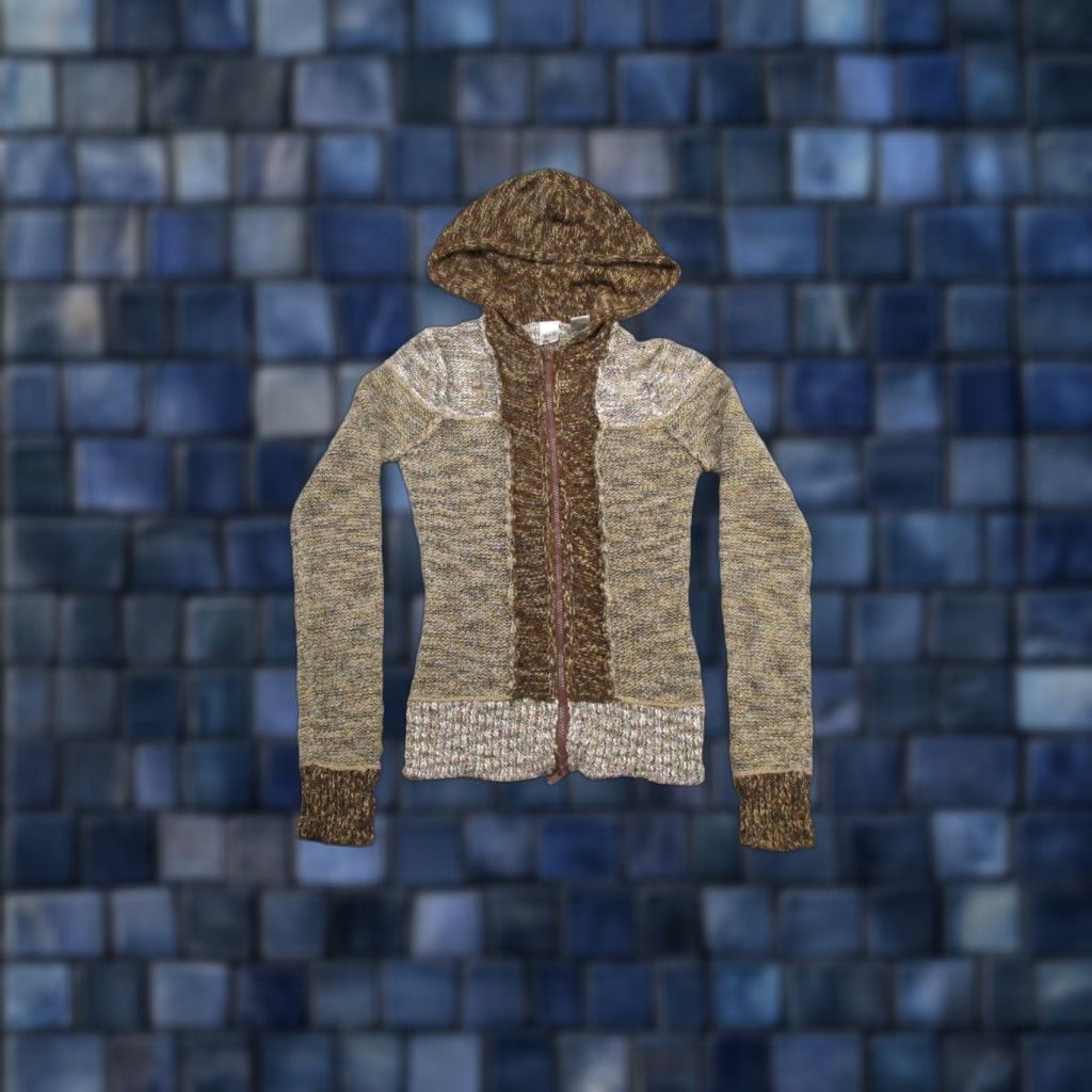 Vintage BKE Buckle Silk Blend Full Zip Hooded Knit Sweater Women's Size S VTG Y2K Soft Cardigan Winter Spring Fall Knits Womens Size S / US 4 / IT 40 - 1 Thumbnail