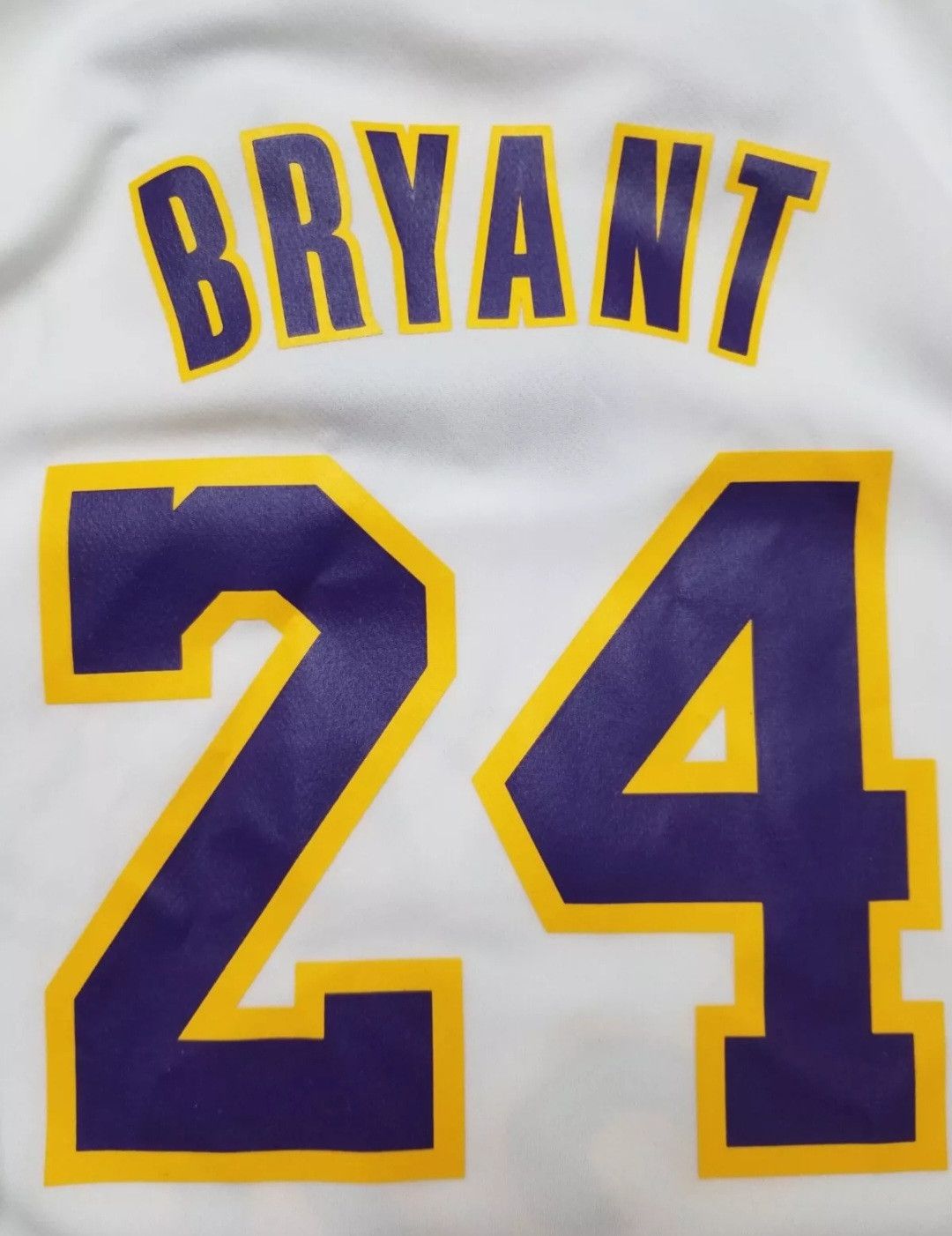 Adidas Los Angeles Lakers Kobe Bryant #24 Adidas NBA White Jersey Size US L / EU 52-54 / 3 - 4 Thumbnail