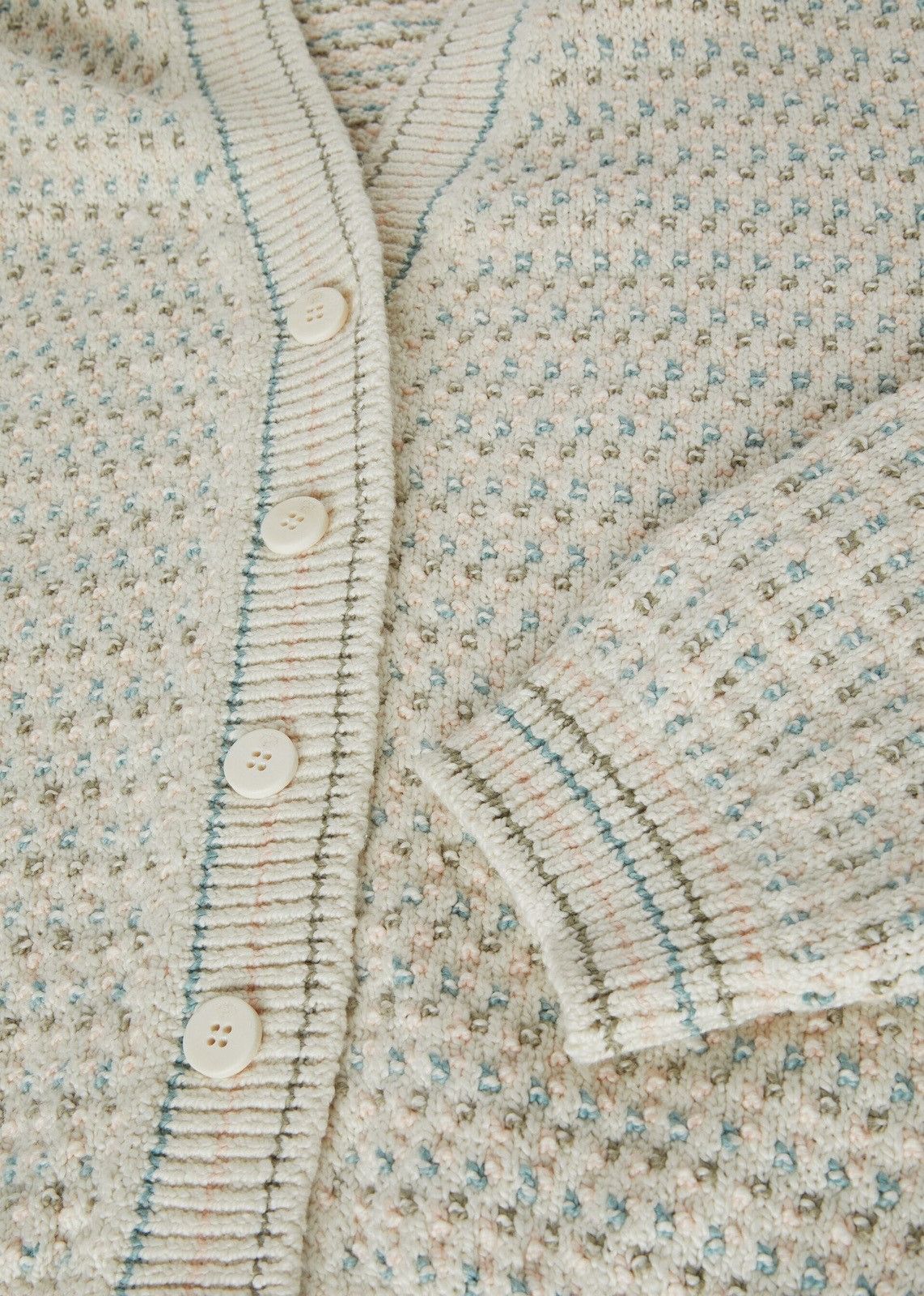 Loro Piana o1srvl11e0824 CVD Cotton Cardigan in Multicolor Size L / US 10 / IT 46 - 3 Thumbnail