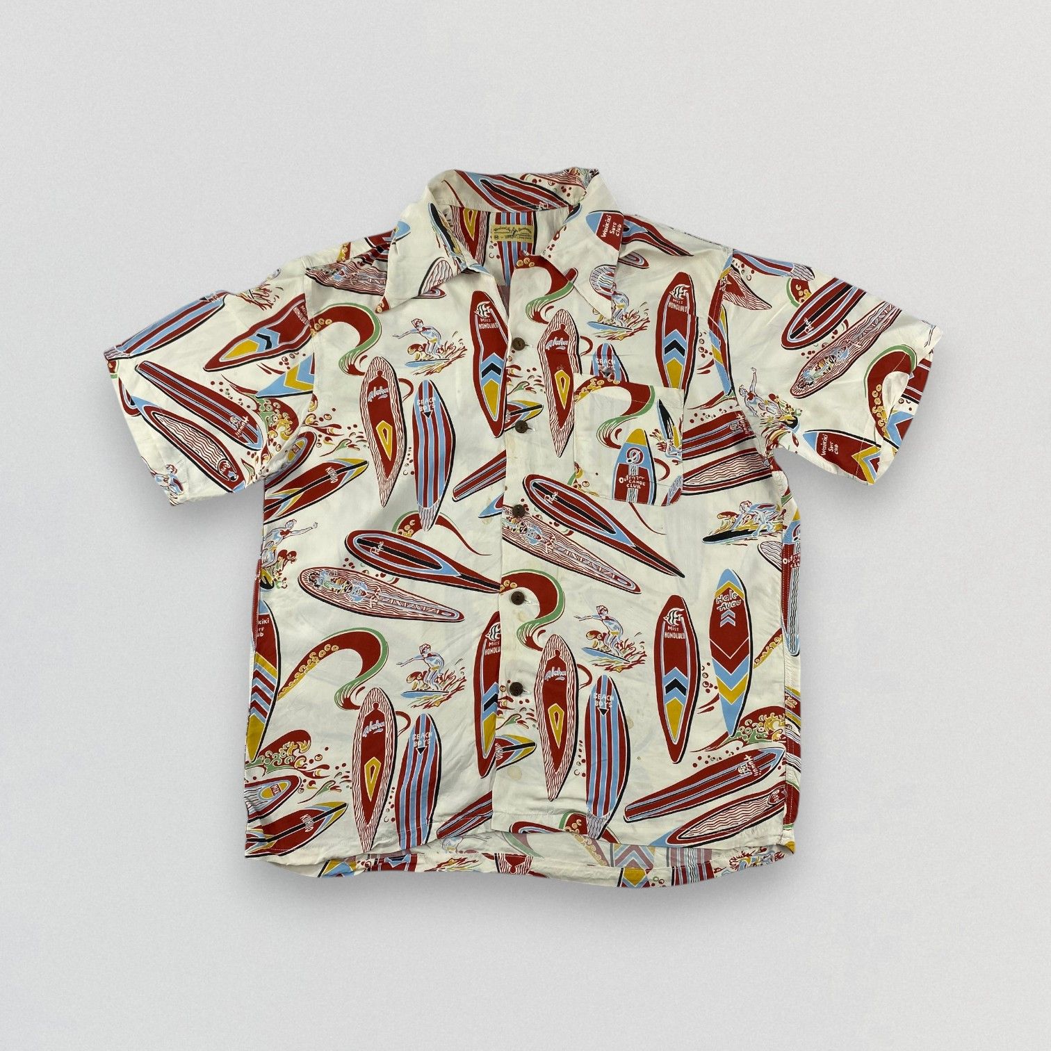Sun Surf Sun Surf Panel Flowers Aloha Hawaiian Shirt HW059 Size US M / EU 48-50 / 2 - 1 Thumbnail