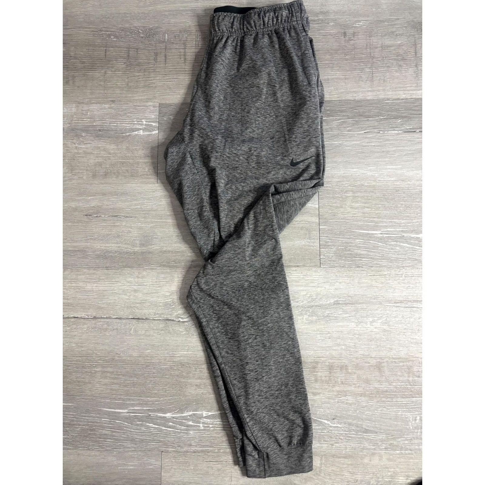 Nike Nike Dri-FIT Jogger Pants Mens Large Gray Jersey Tapered Elastic Waist Pockets Size US L / EU 52-54 / 3 - 2 Thumbnail