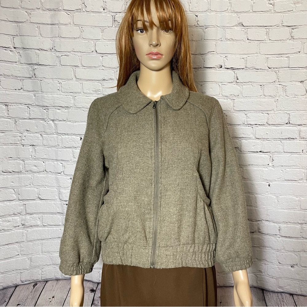 Other Vintage Moto Wool Blend 3/4 Sleeve Jacket Size 6 Size M / US 6-8 / IT 42-44 - 1 Thumbnail