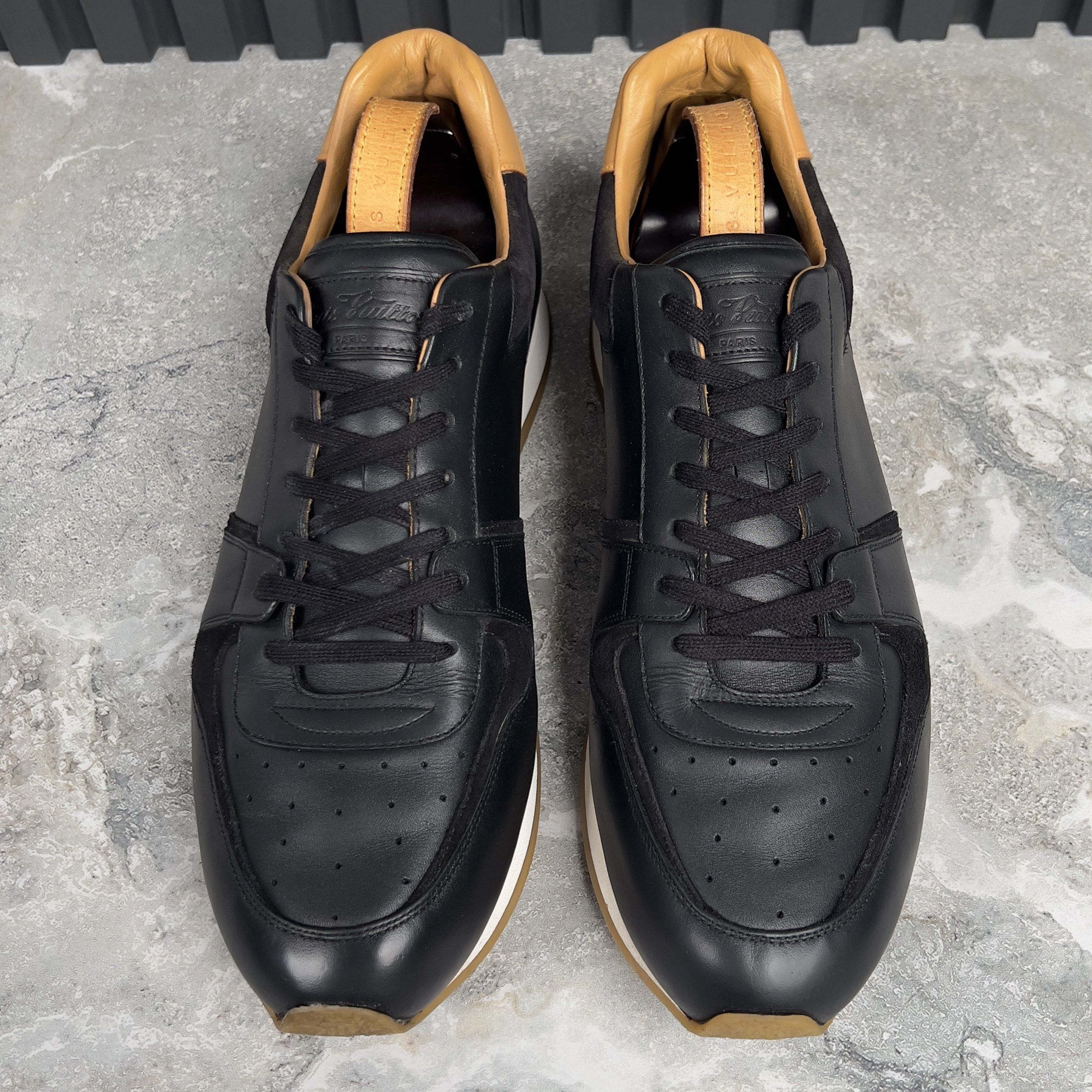 Louis Vuitton Abbesses black leather sneakers Size US 12.5 / EU 45-46 - 2 Thumbnail