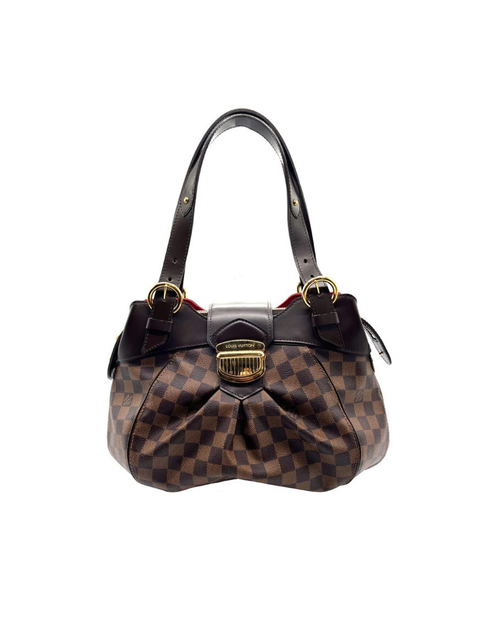 image of Louis Vuitton Sophisticated Brown Canvas Bag With Timeless Elegance, Women's