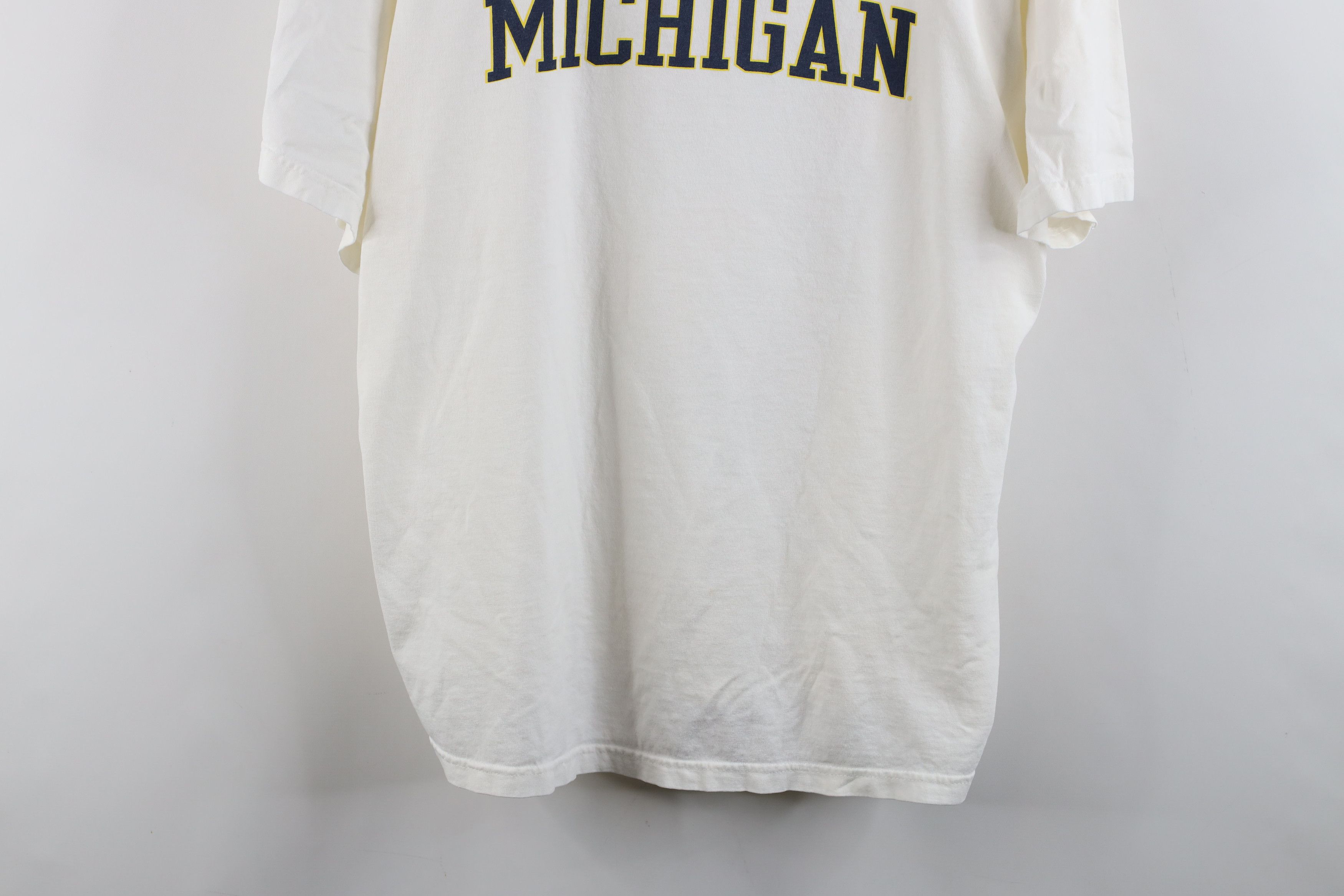 Adidas × Vintage Vintage Adidas University of Michigan Short Sleeve T-Shirt Size US XL / EU 56 / 4 - 3 Thumbnail
