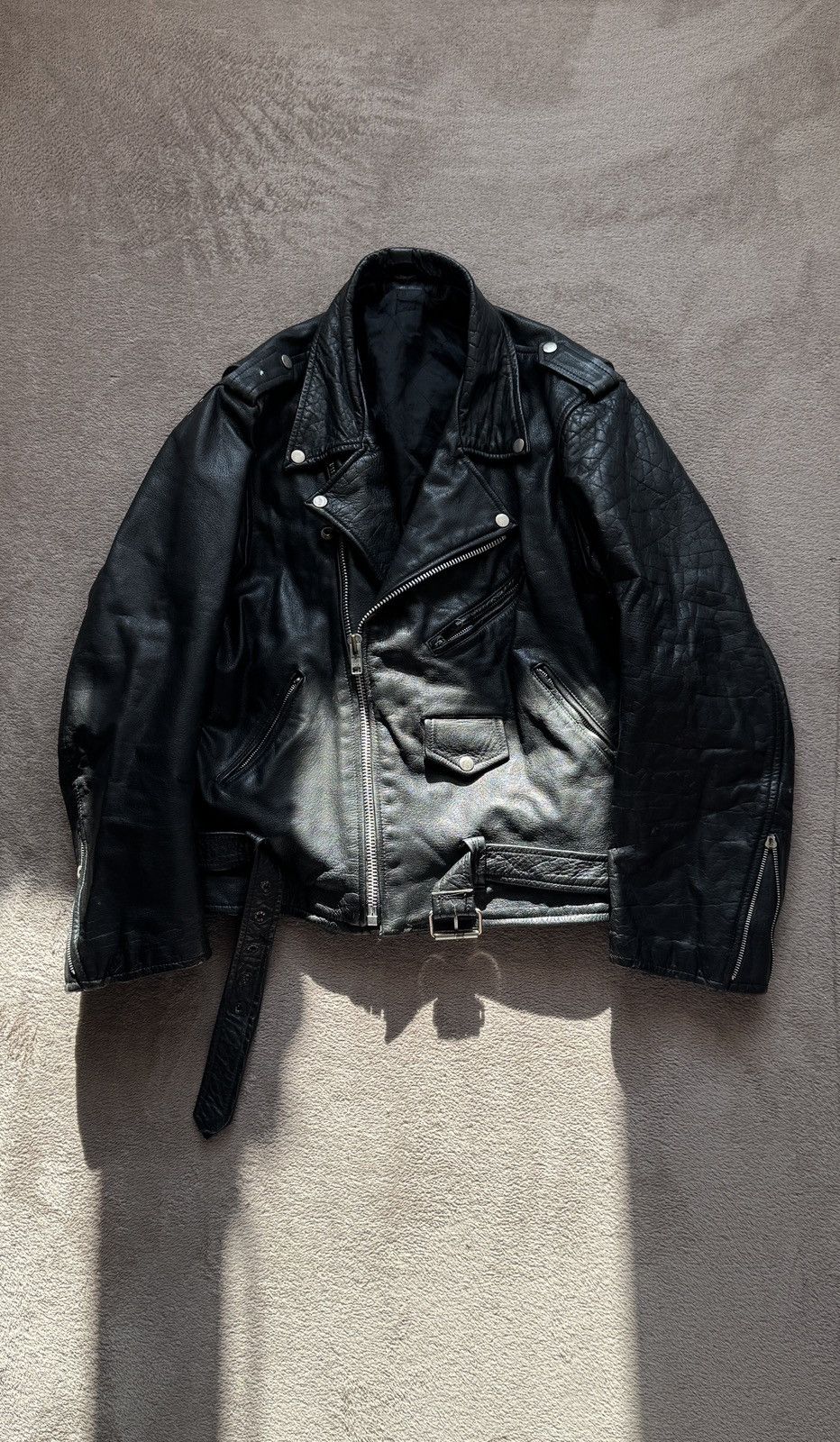 Genuine Leather Y2K Vintage Moto Biker Leather Jacket Grunge Punk schott lgb Size US M / EU 48-50 / 2 - 1 Thumbnail