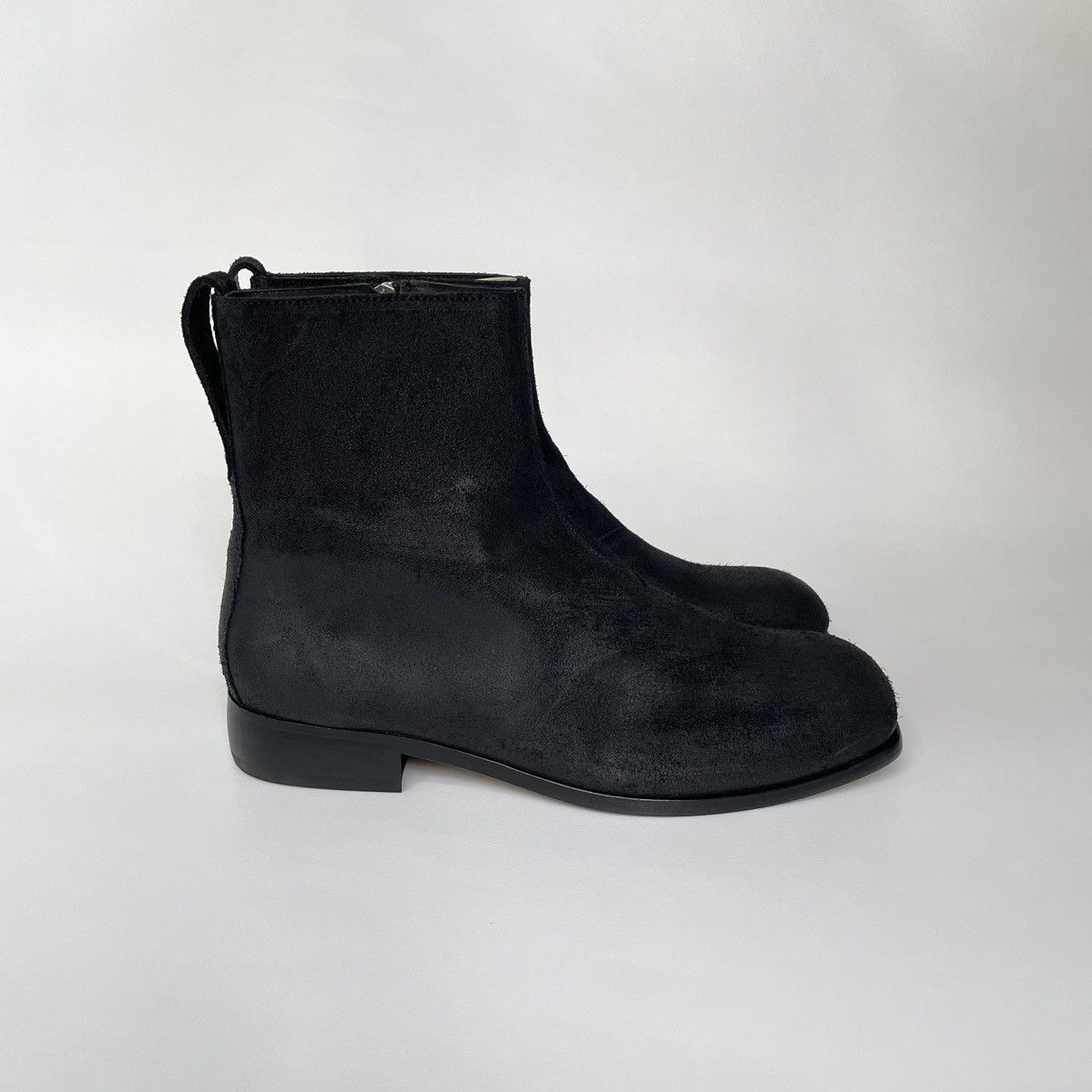 Our Legacy Waxed Suede ‘Michaelis’ Square Toe Boots Size US 13 / EU 46 - 2 Thumbnail