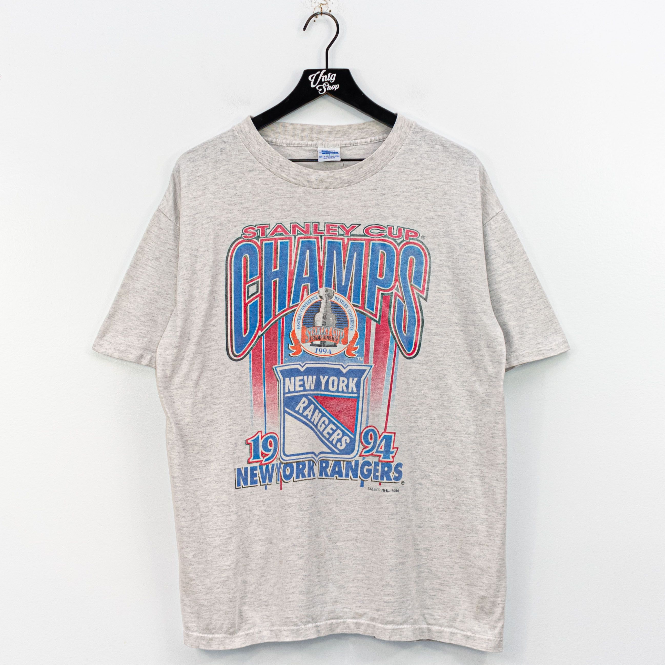Vintage NHL (Salem) - New York Rangers Stanley Cup Champions T-Shirt 1994 X-Large