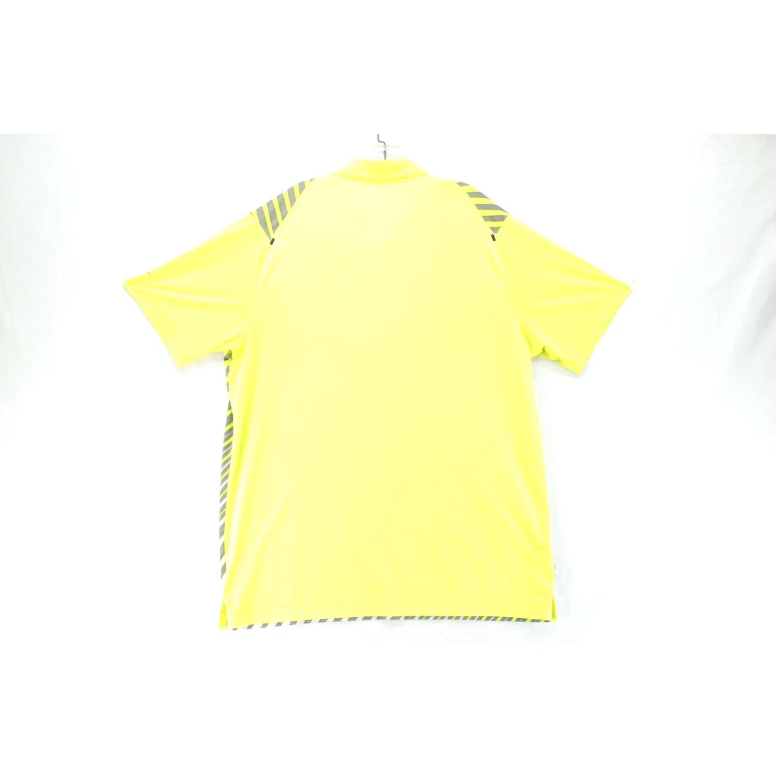 Nike Nike Polo Shirt Mens XL Volt Neon Yellow Gray Striped Performance Golf Active Preppy Shirt Size US XL / EU 56 / 4 - 3 Thumbnail
