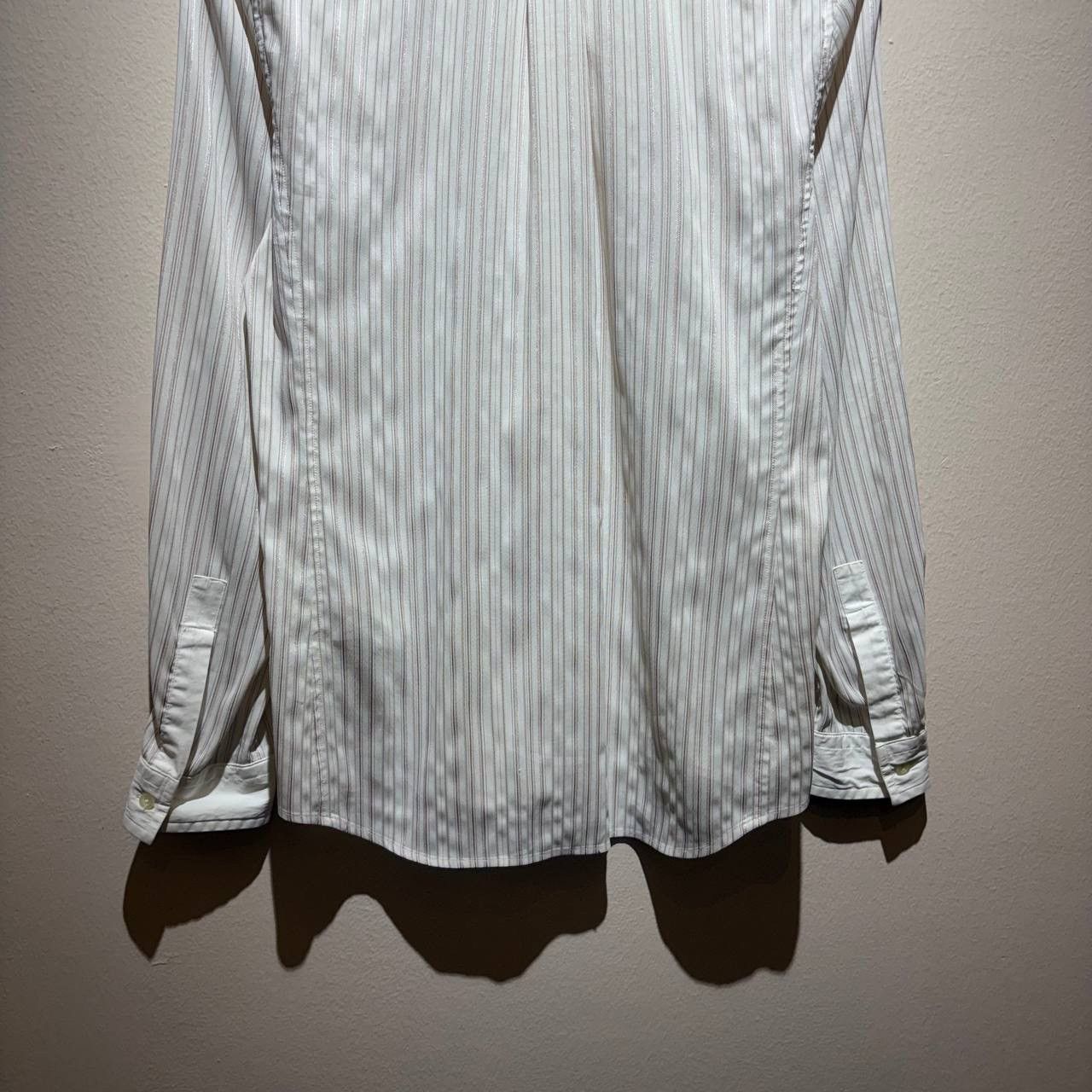 Katharine Hamnett London Katherine Hamnett Pink Striped White Collar Button Up Shirt Size US M / EU 48-50 / 2 - 6 Thumbnail