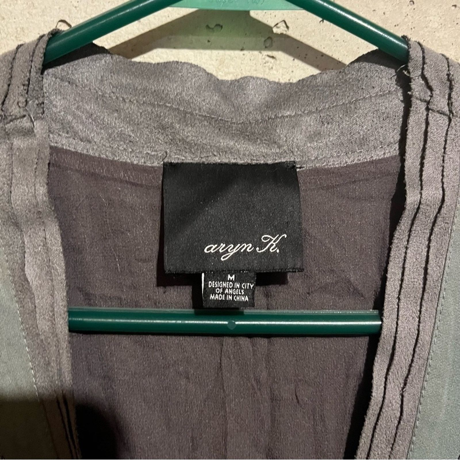 Other Aryn K Tank Top Women's Size M Grey Faux Leather Size M / US 6-8 / IT 42-44 - 4 Thumbnail