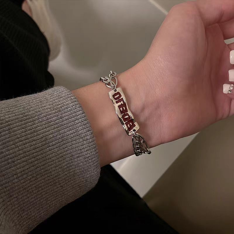 Jewelry Hip-hop Bracelet Y2K Punk Chain Gotch Bracelets Chains Size ONE SIZE - 1 Thumbnail